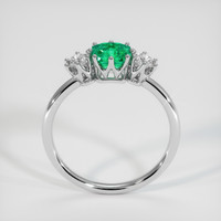 0.96 Ct. Emerald Ring, Platinum 950 3