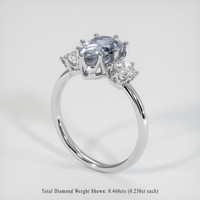 2.05 Ct. Sapphire Ring, Platinum 950 2