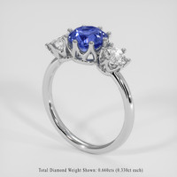 1.76 Ct. Blue Sapphire Ring, Platinum 950 2