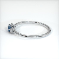 0.46 Ct. Sapphire Ring, Platinum 950 4