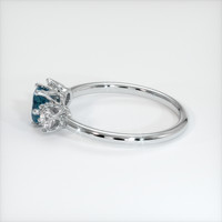 0.66 Ct. Sapphire Ring, Platinum 950 4