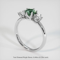1.07 Ct. Sapphire Ring, Platinum 950 2