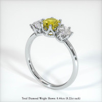 0.80 Ct. Sapphire Ring, Platinum 950 2