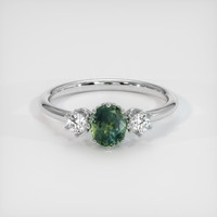 0.66 Ct. Sapphire Ring, Platinum 950 1