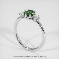 0.66 Ct. Sapphire Ring, Platinum 950 2