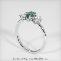 0.70 Ct. Sapphire Ring, Platinum 950 2