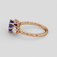 2.84 Ct. Color Change Sapphire Ring, 14K Rose Gold 4