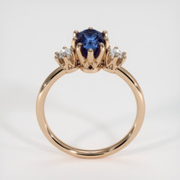 1.77 Ct. Blue Sapphire Ring, 14K Rose Gold 3