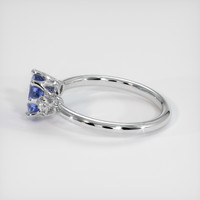 0.72 Ct. Blue Sapphire Ring, 10K White Gold 4