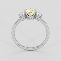 1.04 Ct. Yellow Sapphire Ring, 10K White Gold 3