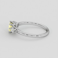 1.04 Ct. Yellow Sapphire Ring, 10K White Gold 4