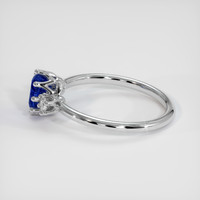 0.70 Ct. Blue Sapphire Ring, 10K White Gold 4