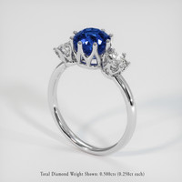 1.92 Ct. Sapphire Ring, 14K White Gold 2