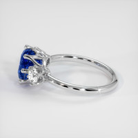 3.12 Ct. Sapphire Ring, 14K White Gold 4
