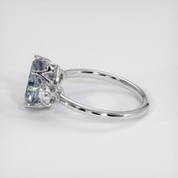 2.05 Ct. Sapphire Ring, 14K White Gold 4
