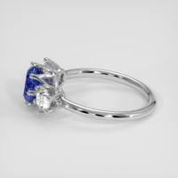 1.76 Ct. Blue Sapphire Ring, 14K White Gold 4