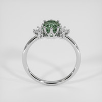 1.15 Ct. Green Sapphire Ring, 14K White Gold 3