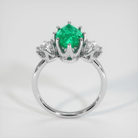 2.76 Ct. Emerald Ring, 18K White Gold 3