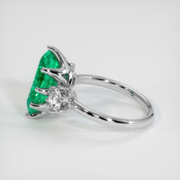 2.76 Ct. Emerald Ring, 18K White Gold 4