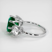 3.85 Ct. Emerald Ring, 18K White Gold 4
