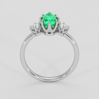 1.48 Ct. Emerald Ring, 18K White Gold 3