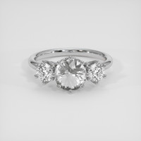 1.45 Ct. White Sapphire Ring, 18K White Gold 1