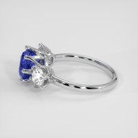2.35 Ct. Blue Sapphire Ring, 18K White Gold 4