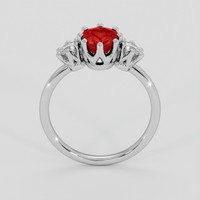 1.32 Ct. Ruby Ring, 18K White Gold 3
