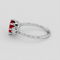 1.32 Ct. Ruby Ring, 18K White Gold 4