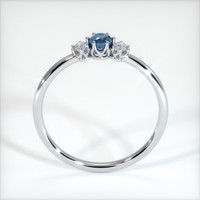 0.46 Ct. Sapphire Ring, 18K White Gold 3