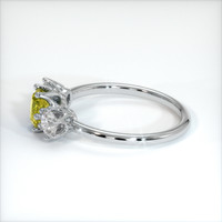 0.80 Ct. Sapphire Ring, 18K White Gold 4
