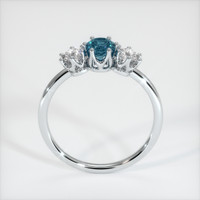 0.68 Ct. Sapphire Ring, 18K White Gold 3