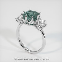 3.29 Ct. Sapphire Ring, 18K White Gold 2