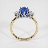 2.11 Ct. Blue Sapphire Ring, 18K White & Yellow 3
