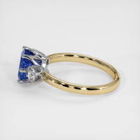 2.11 Ct. Blue Sapphire Ring, 18K White & Yellow 4