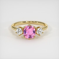 2.08 Ct. Pink Sapphire Ring, 10K Yellow Gold 1
