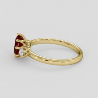 1.04 Ct. Ruby Ring, 10K Yellow Gold 4