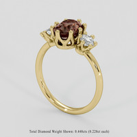 2.01 Ct. Color Change Sapphire Ring, 10K Yellow Gold 2