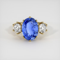 5.90 Ct. Sapphire Ring, 14K Yellow Gold 1