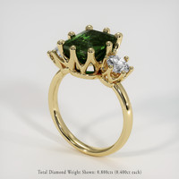 5.05 Ct. Green Sapphire Ring, 14K Yellow Gold 2