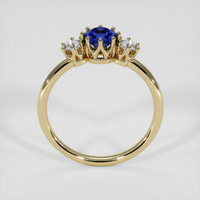 0.60 Ct. Blue Sapphire Ring, 14K Yellow Gold 3