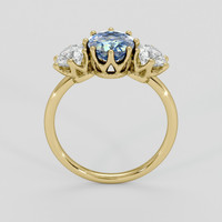 2.03 Ct. Bi Color / Parti Sapphire Ring, 14K Yellow Gold 3