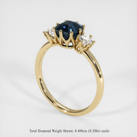 2.04 Ct. Sapphire Ring, 14K Yellow Gold 2