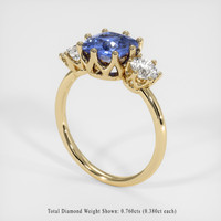2.23 Ct. Sapphire Ring, 14K Yellow Gold 2