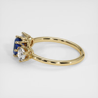 1.24 Ct. Blue Sapphire Ring, 18K Yellow Gold 4