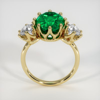 4.54 Ct. Emerald Ring, 18K Yellow Gold 3