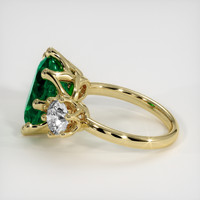 4.54 Ct. Emerald Ring, 18K Yellow Gold 4