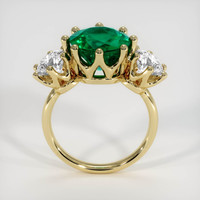 3.85 Ct. Emerald Ring, 18K Yellow Gold 3