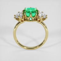 1.57 Ct. Emerald Ring, 18K Yellow Gold 3