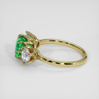 1.57 Ct. Emerald Ring, 18K Yellow Gold 4